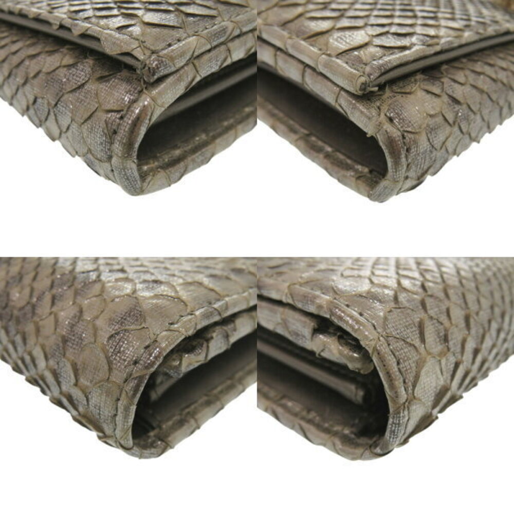 Gucci Continental Wallet Python GG Sparkling Brow… - image 4